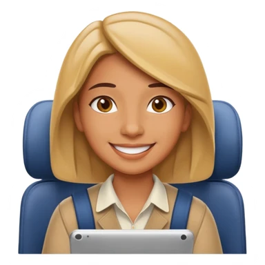 Create two emoji characters.

Left: a stressed student preparing for IELTS, holding books and coffee, tired face, exam stress.

Right: a happy confident student after IELTS, traveling abroad, airplane, university, freedom, smiling.

Style: Apple emoji, clean, simple, white background. sticker