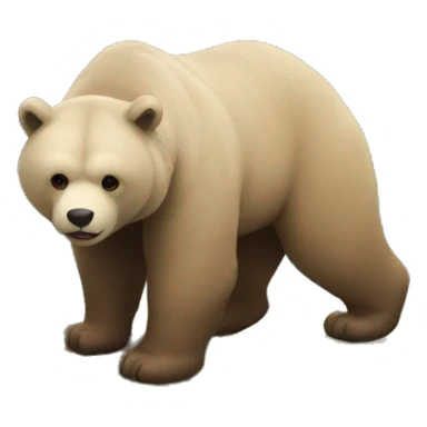 Oso con paisaje sticker