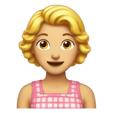 a housewife that is tired and happy sticker