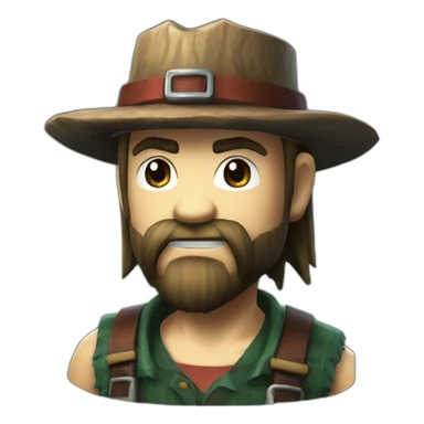 lumberjack in final fantasy vii sticker