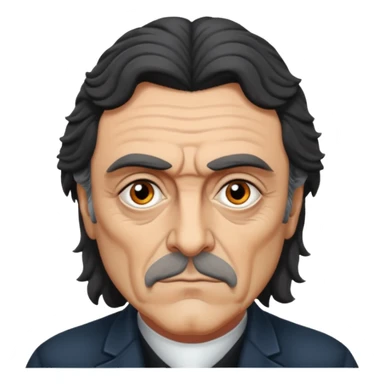 Ian McShane with grey eyes sticker