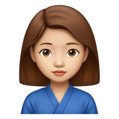 Tiny Vietnamese woman with brown hair  sticker
