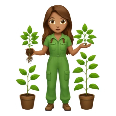 female hero for sustainability full body sticker
