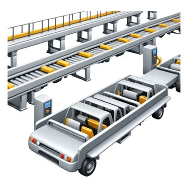 automobile plant with a conveyor sticker