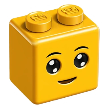 yellow happy lego sticker