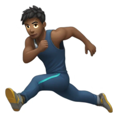 Athlète de Parkour sticker