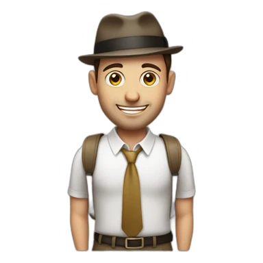 Jewish guy holding bags lg sticker