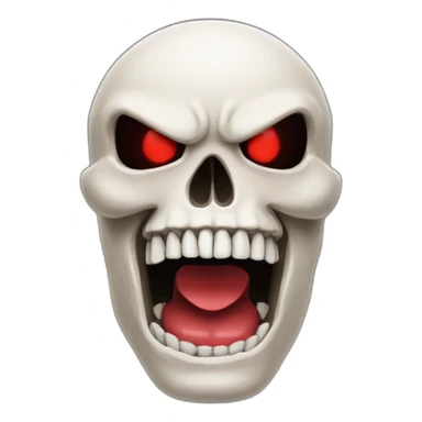 Gant de boxe skull with red eyes sticker