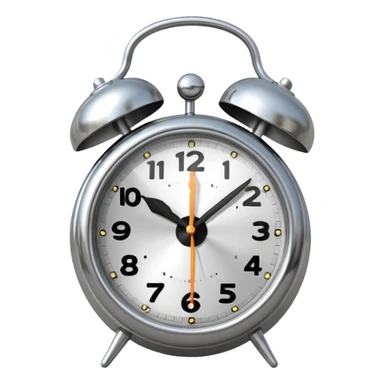 classic alarm clock with bells sticker