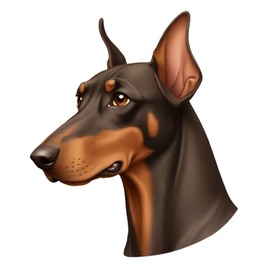 Light brown Doberman sticker