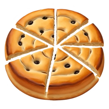 round focaccia without seasoning sticker