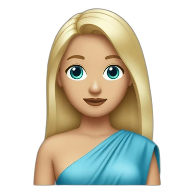 tanned blonde girl with bobbed hair and bleu eyes married with ryan gosling sticker