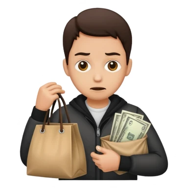 Robbery  the money not pistole sticker