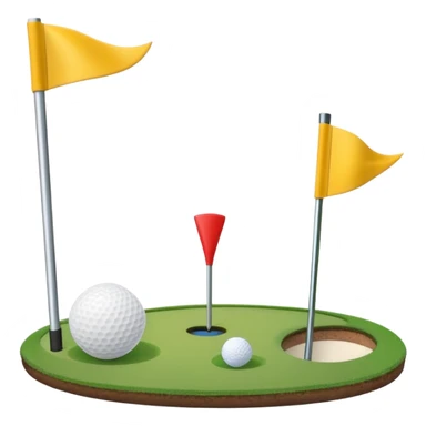 “Create a set of simple, cute, flat-style emojis themed around golf.  Designed in classic emoji style, consistent and expressive.” sticker