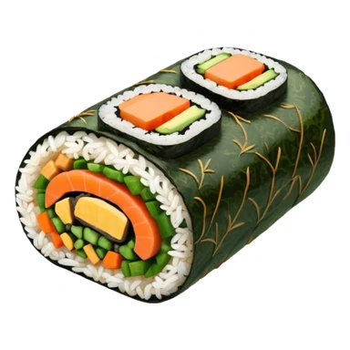 vegan kimbap single piece sticker