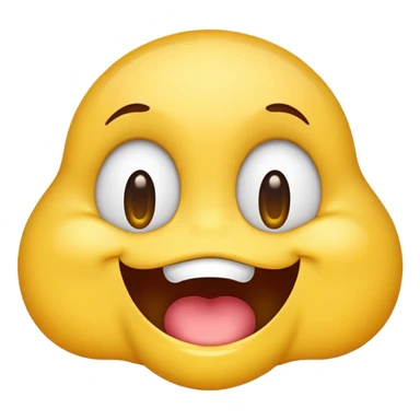 slurping and smirking emoji with drool sticker