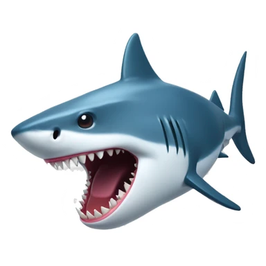 requin avec un haut de forme qui sourie avec des dents sale sticker