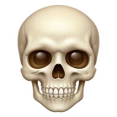 Skull. Shushing sticker