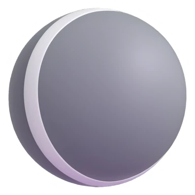 Mercury emoji: a smooth, moon-like gray ball, scarred with white impact marks and patches of lighter plains sticker