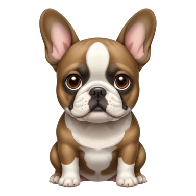 Brindle French bulldog sticker