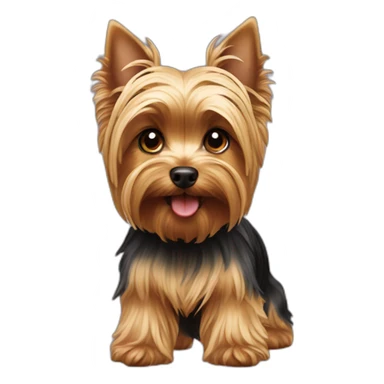 yorkshire terrier playing sticker