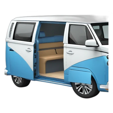 VW T6.1 California blue white sticker