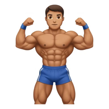 The rock physique sticker