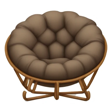 Brown papasan chair cosy sticker