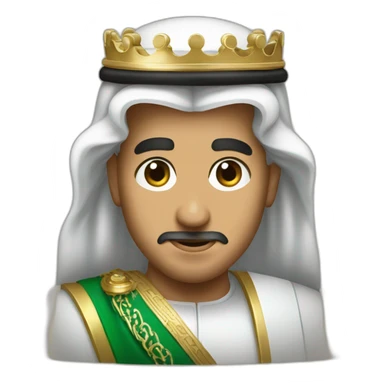 King of Saudi Arabia Salman face sticker