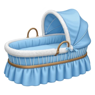 blue baby bassinet sticker