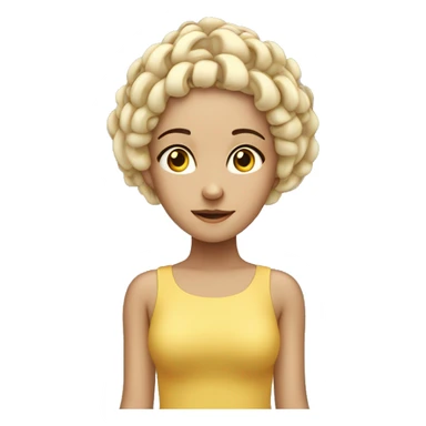 a girl with EEG censors all over her head sticker