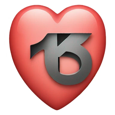 letter k in heart sticker