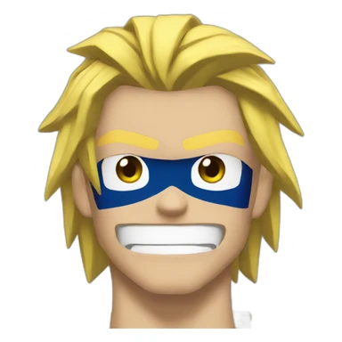 All might hero motivated sticker