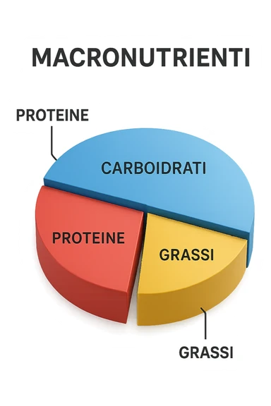 Piano A Macro nutrizionale GRAFICO in 3d in italiano sticker