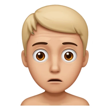 person contemplating a situation of being lost sticker