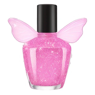 Fairy light pink perfume glitter sticker