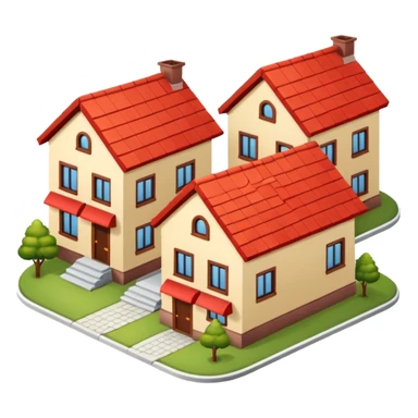 monton de 10 casas mpradas sticker