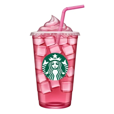 pink iced tea Starbucks drink sticker