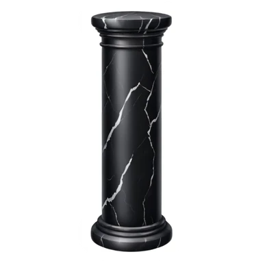 Black marble pillar  sticker