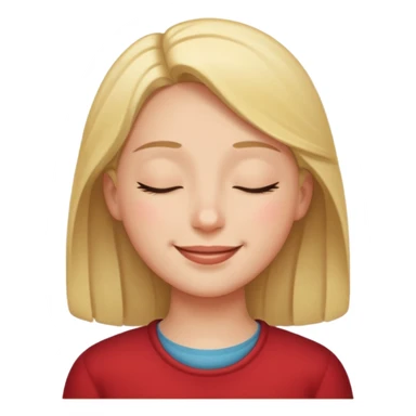 A ⭐ SMILE SOFTLY EYES CLOSED sticker