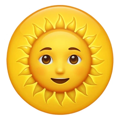 sun in 2d  sticker
