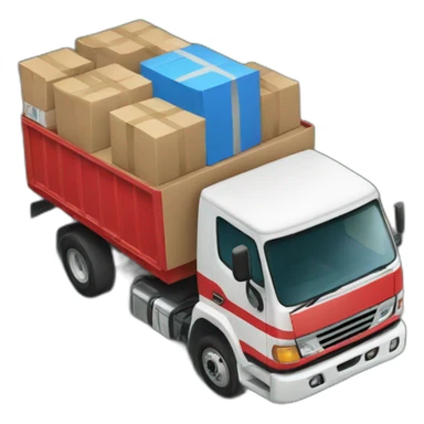 truck delivery sticker