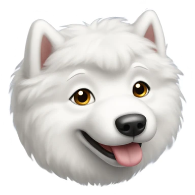 derpy samoyed puppy sticker