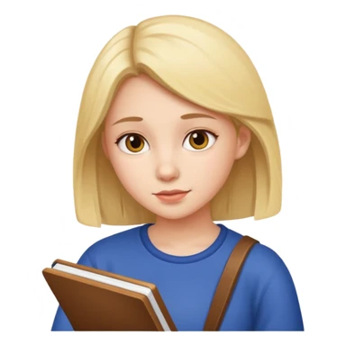 Girl studying  sticker