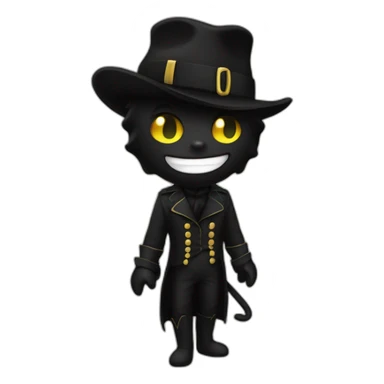 "Chat noir" fête sticker