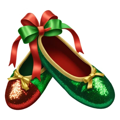 Christmas ballet shoes  sticker
