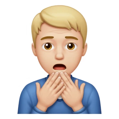 guy choking himself with both hands sticker