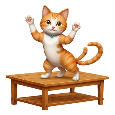 Cat dancing on table





 sticker