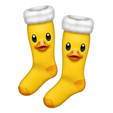 socks with duck face on them sticker