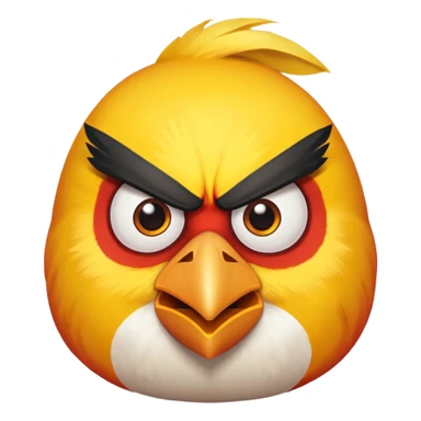 Give me angry bird in yellow color  sticker